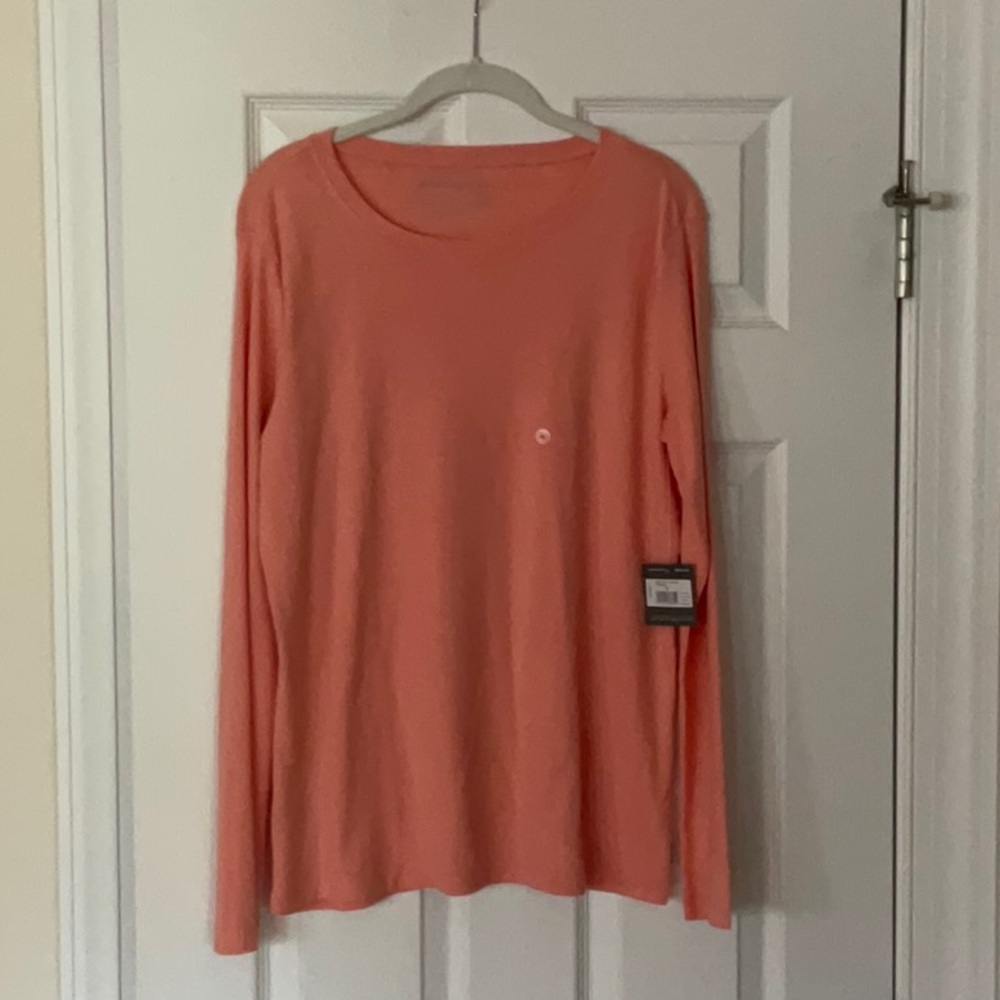 Eddie Bauer - Heather Orange - Long Sleeve T shirt
